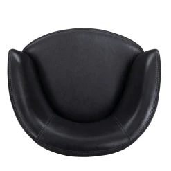 Mor Furniture Barolo Leather Swivel Club Chair In Caramel