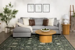Mor Furniture Barrett Reversible Sofa Chaise In Fisk Smoke