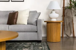 Mor Furniture Barrett Reversible Sofa Chaise In Fisk Smoke