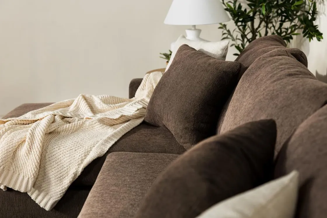 Mor Furniture Barrett Reversible Sofa Chaise In Fisk Smoke