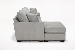 Mor Furniture Barrett Reversible Sofa Chaise In Fisk Smoke