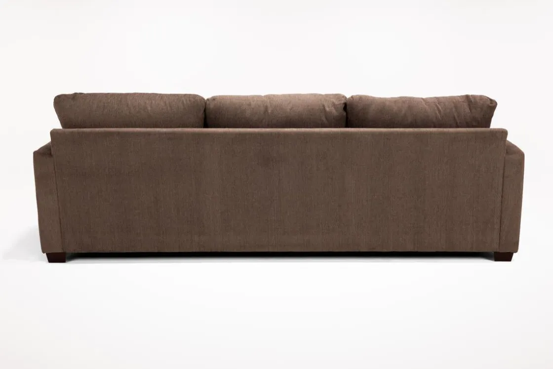 Mor Furniture Barrett Reversible Sofa Chaise In Fisk Smoke