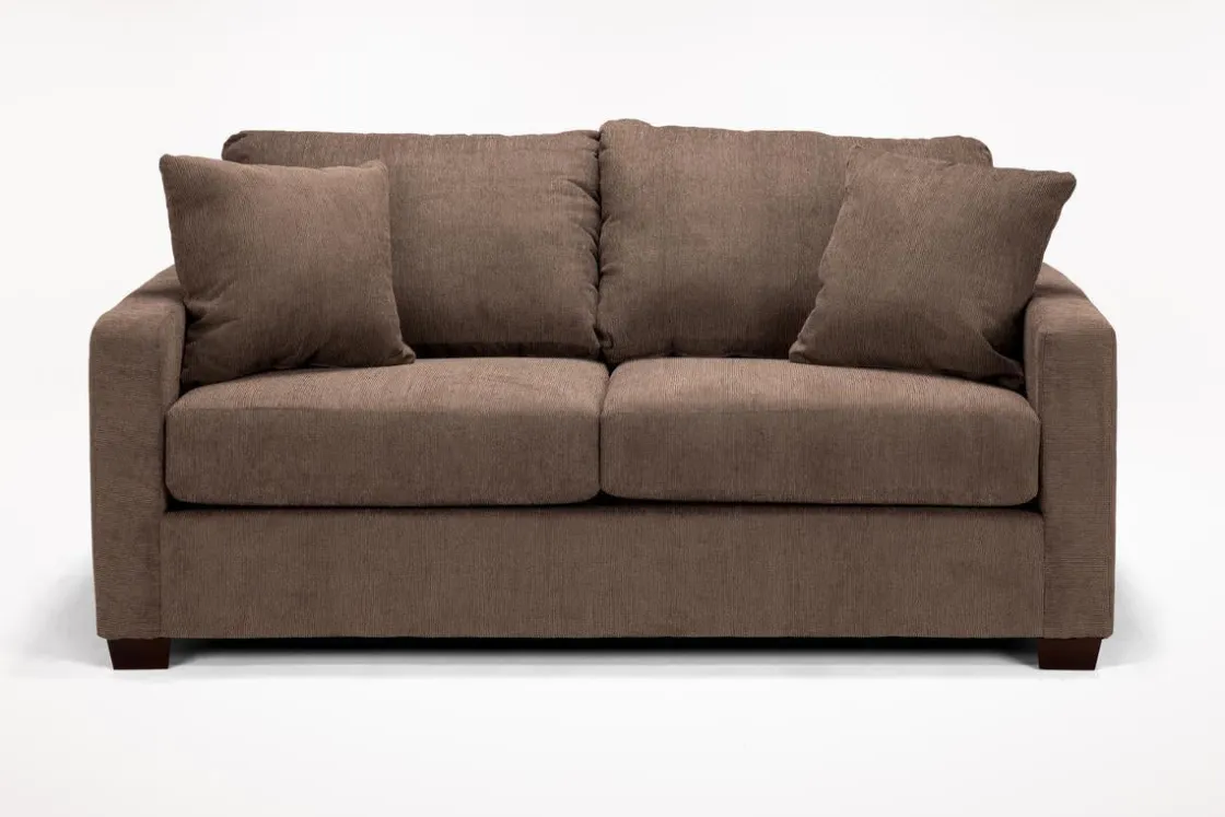 Mor Furniture Barrett Sofa & Loveseat In Fisk Mushroom