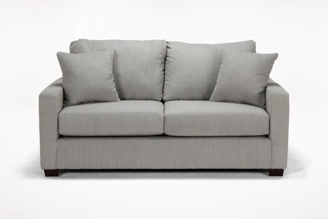 Mor Furniture Barrett Sofa & Loveseat In Fisk Mushroom