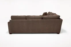 Mor Furniture Barrett Tux Sofa Chaise Sectional In Fisk Smoke, Right Facing