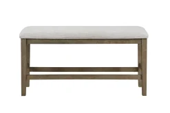Mor Furniture Barry Counter Height Dining Table, 4 Stools & Bench In Light Brown
