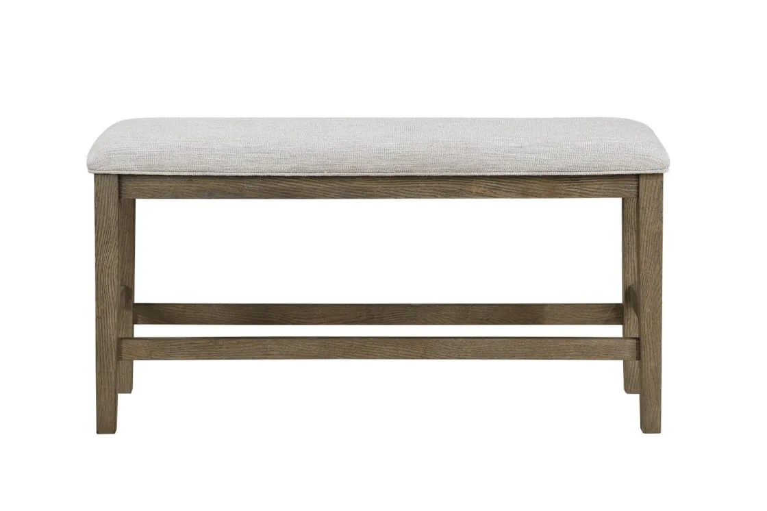 Mor Furniture Barry Counter Height Dining Table, 4 Stools & Bench In Light Brown