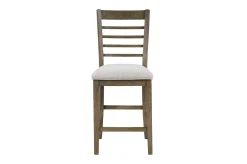 Mor Furniture Barry Counter Height Dining Table, 4 Stools & Bench In Light Brown