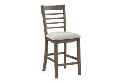 Mor Furniture Barry Counter Height Dining Table, 4 Stools & Bench In Light Brown
