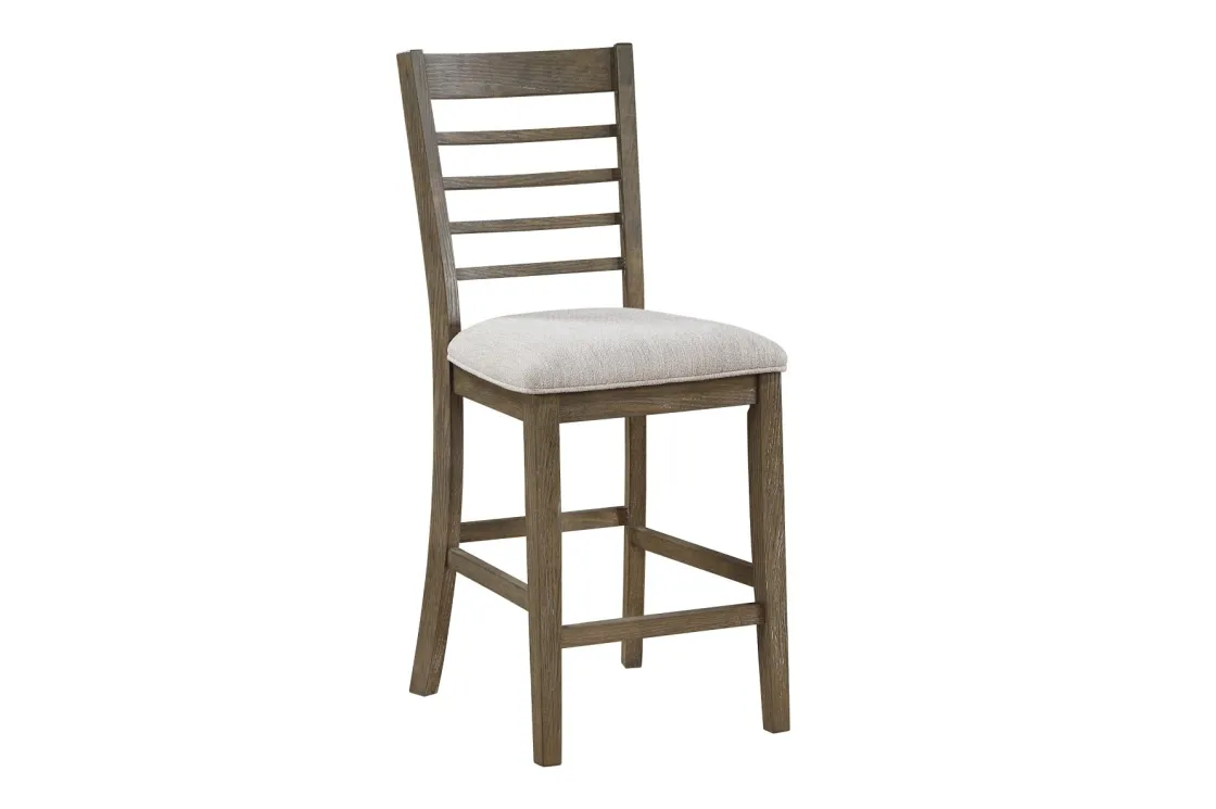 Mor Furniture Barry Counter Height Dining Table, 4 Stools & Bench In Light Brown