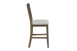 Mor Furniture Barry Counter Height Dining Table, 4 Stools & Bench In Light Brown