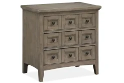 Mor Furniture Bay Creek 3 Drawer Nightstand In Light Gray