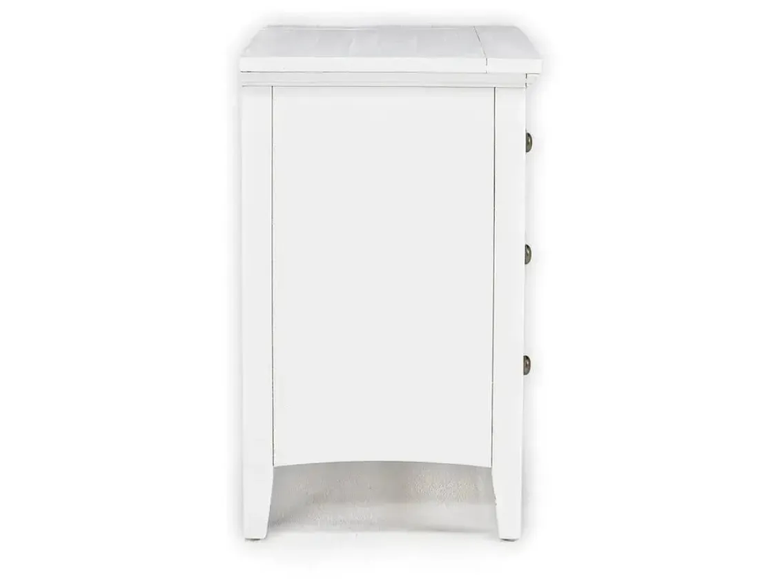 Mor Furniture Bay Creek 3 Drawer Nightstand In Light Gray