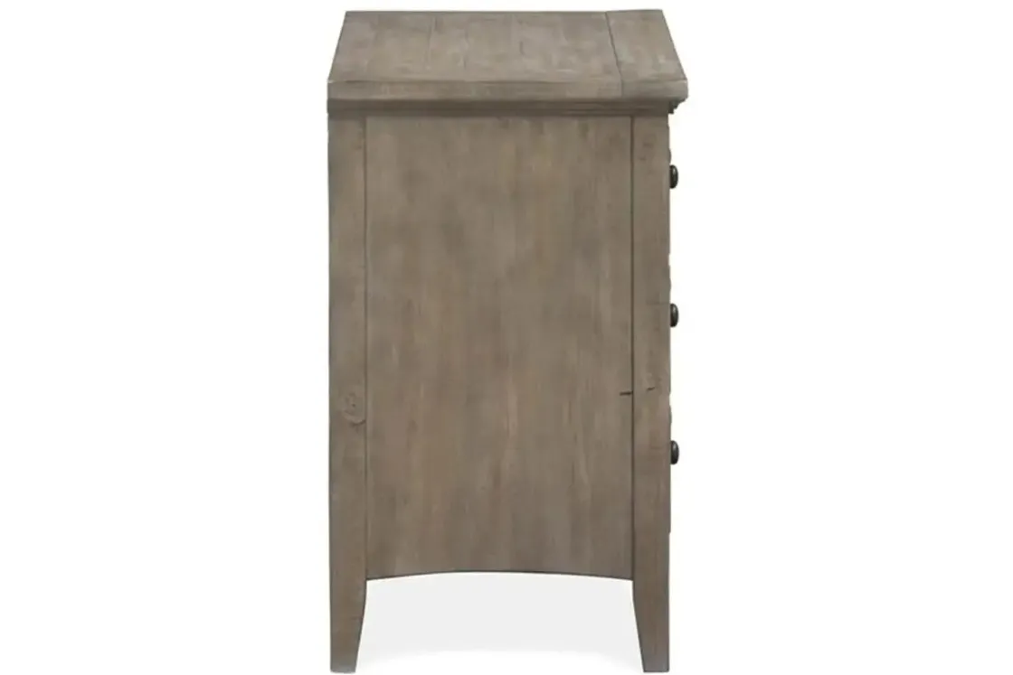 Mor Furniture Bay Creek 3 Drawer Nightstand In Light Gray