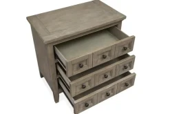 Mor Furniture Bay Creek 3 Drawer Nightstand In Light Gray