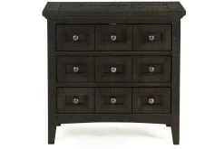 Mor Furniture Bay Creek 3 Drawer Nightstand In Light Gray