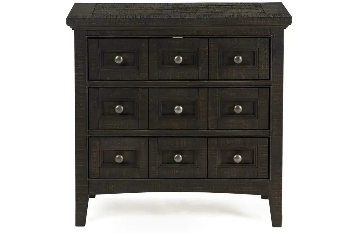 Mor Furniture Bay Creek 3 Drawer Nightstand In Light Gray