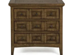 Mor Furniture Bay Creek 3 Drawer Nightstand In Light Gray