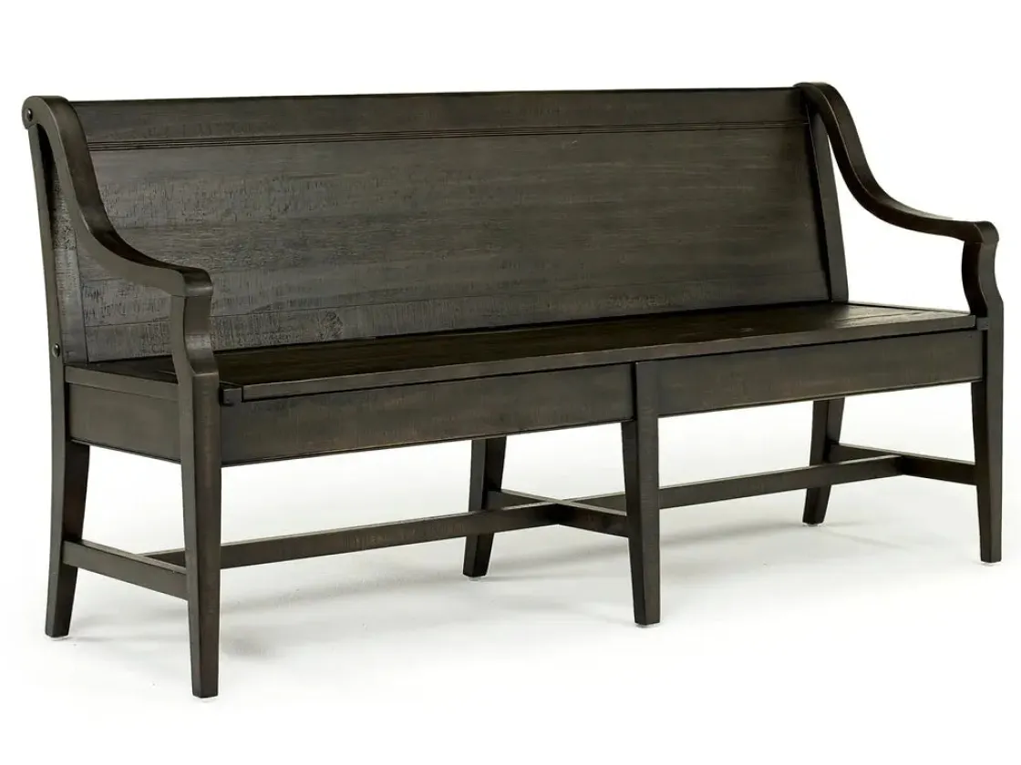 Mor Furniture Bay Creek Bench W/ Storage In Light Gray