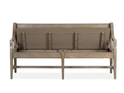 Mor Furniture Bay Creek Bench W/ Storage In Light Gray