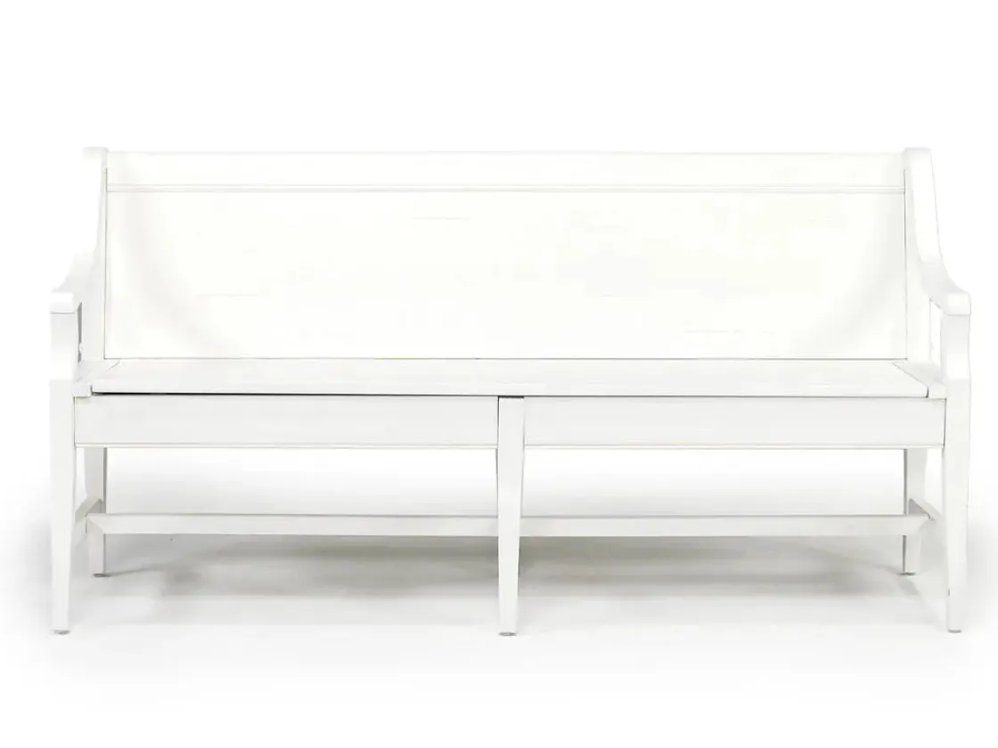 Mor Furniture Bay Creek Bench W/ Storage In Light Gray
