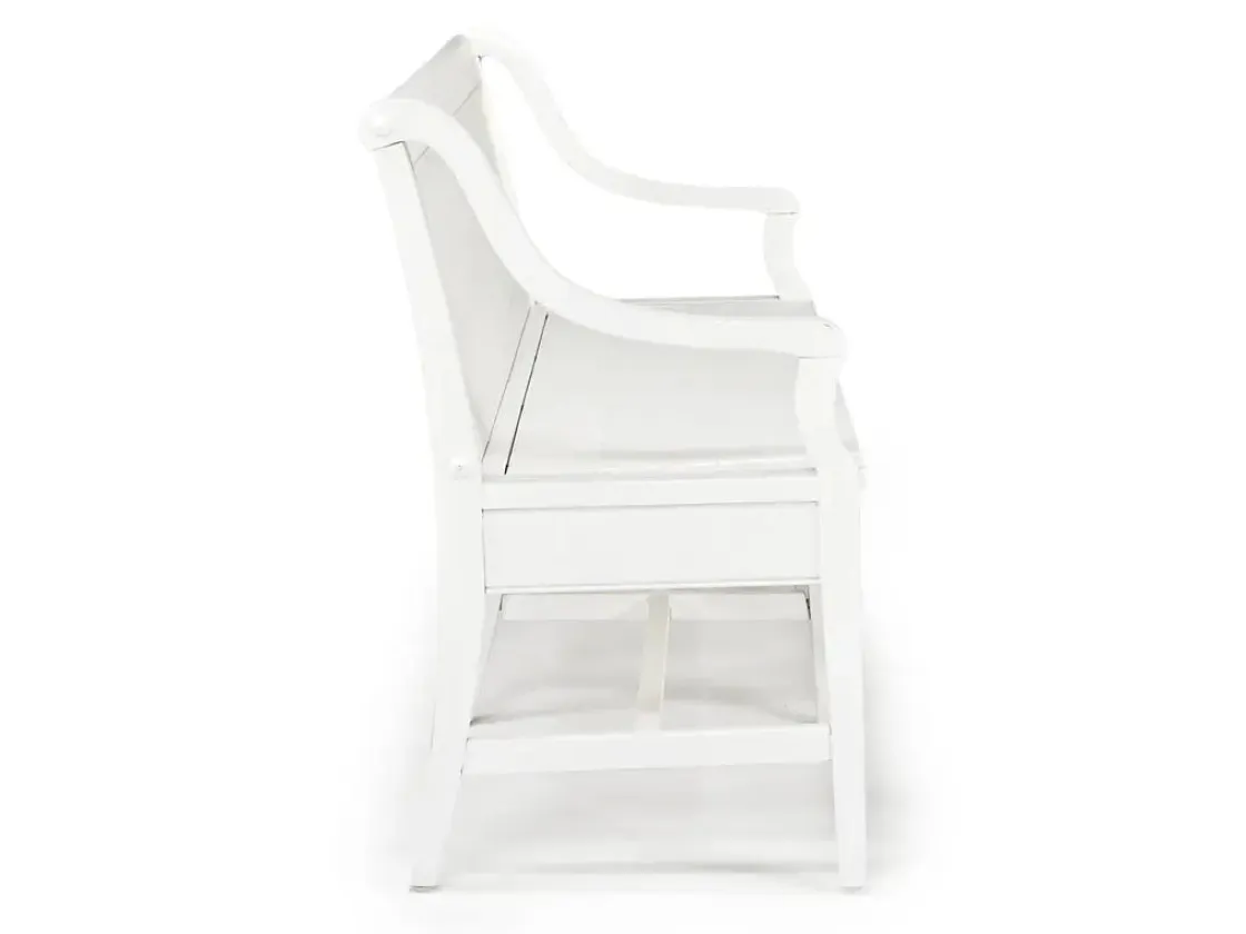 Mor Furniture Bay Creek Bench W/ Storage In Light Gray