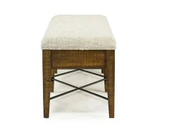 Mor Furniture Bay Creek Bench W/ Storage In Light Gray