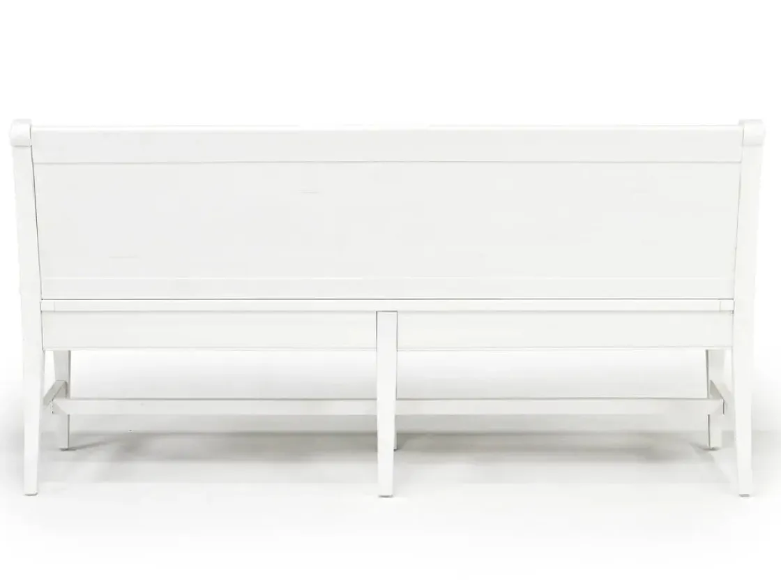 Mor Furniture Bay Creek Bench W/ Storage In Light Gray