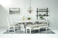 Mor Furniture Bay Creek Bench W/ Storage In Light Gray