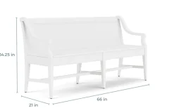 Mor Furniture Bay Creek Bench W/ Storage In Light Gray