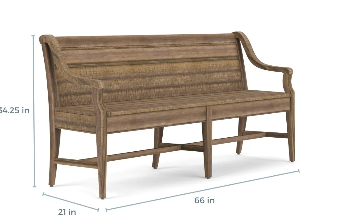 Mor Furniture Bay Creek Bench W/ Storage In Light Gray