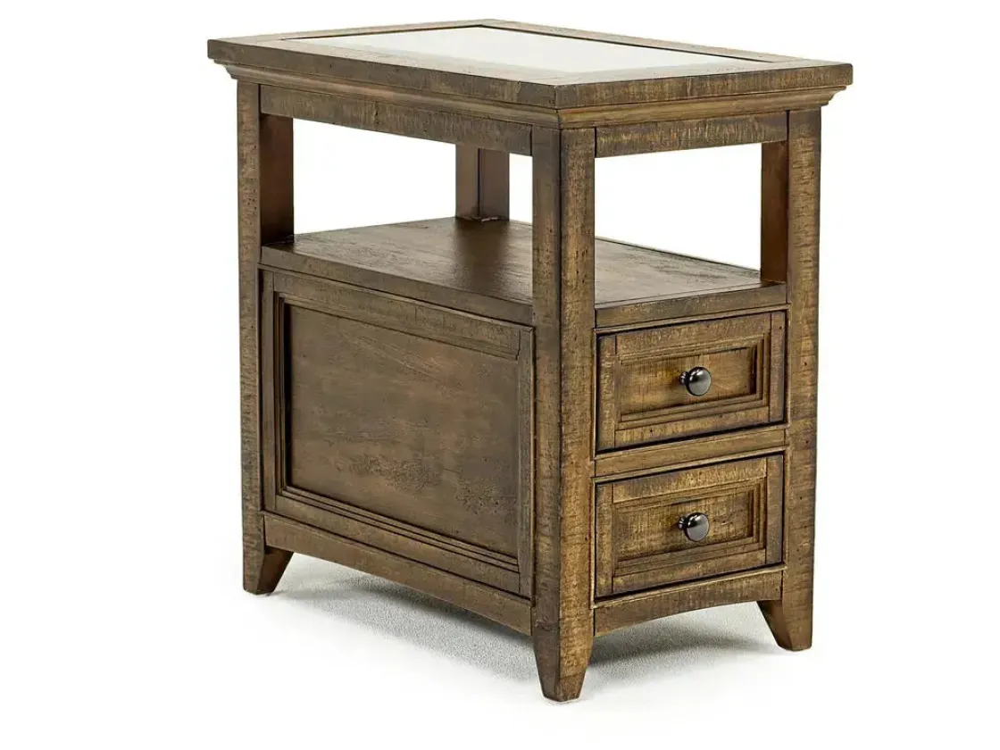 Mor Furniture Bay Creek Chairside Table In Graphite