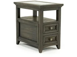 Mor Furniture Bay Creek Chairside Table In Graphite