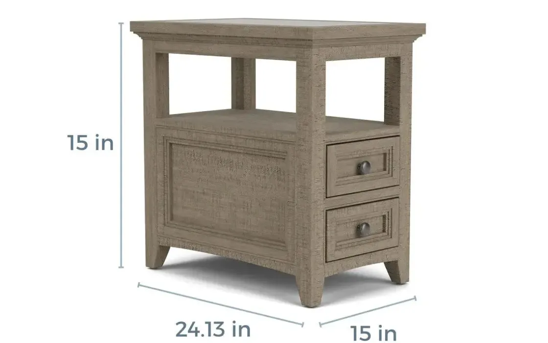 Mor Furniture Bay Creek Chairside Table In Graphite