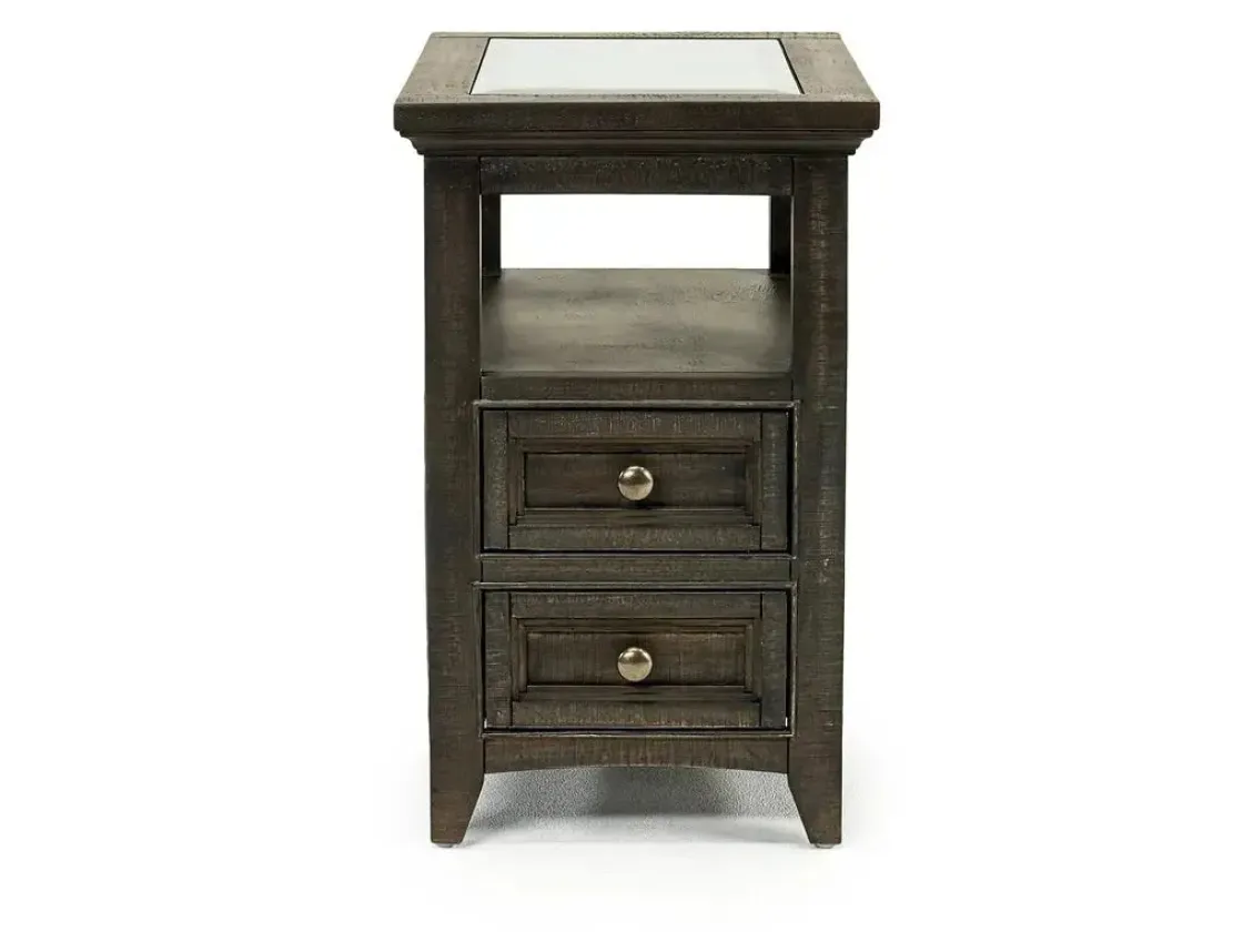 Mor Furniture Bay Creek Chairside Table In Graphite