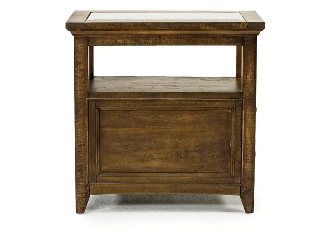 Mor Furniture Bay Creek Chairside Table In Graphite