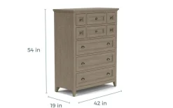 Mor Furniture Bay Creek Chest In Light Gray