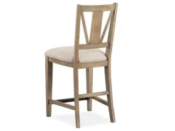 Mor Furniture Bay Creek Counter Height Stool In Graphite, V-Back