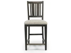 Mor Furniture Bay Creek Counter Height Stool In Graphite, V-Back