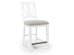 Mor Furniture Bay Creek Counter Height Stool In Graphite, V-Back