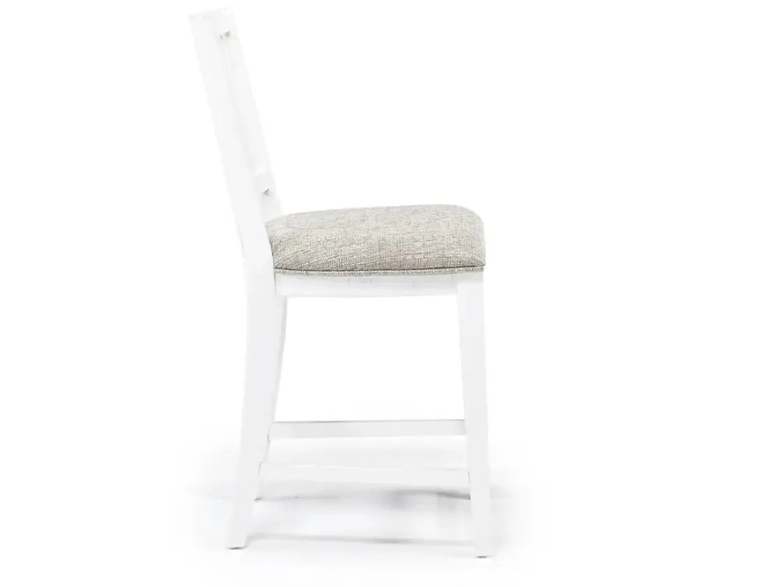 Mor Furniture Bay Creek Counter Height Stool In Graphite, V-Back
