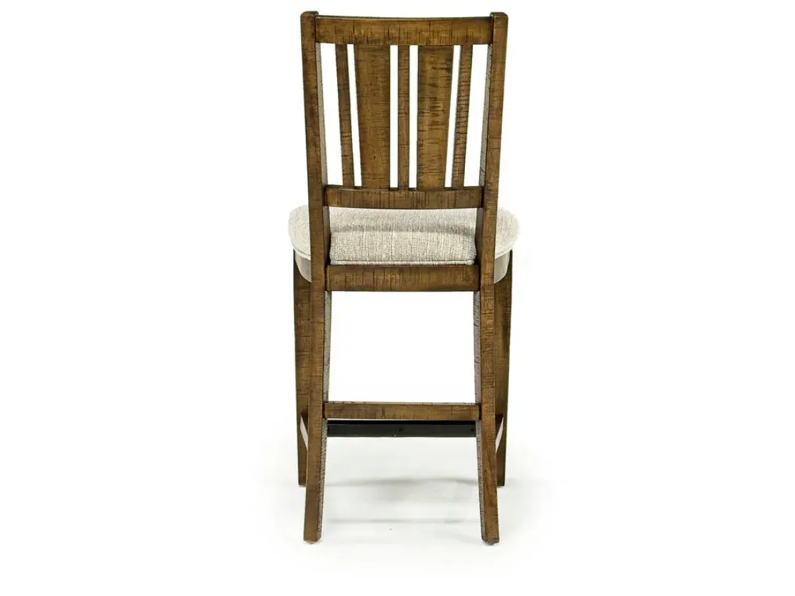 Mor Furniture Bay Creek Counter Height Stool In Graphite, V-Back