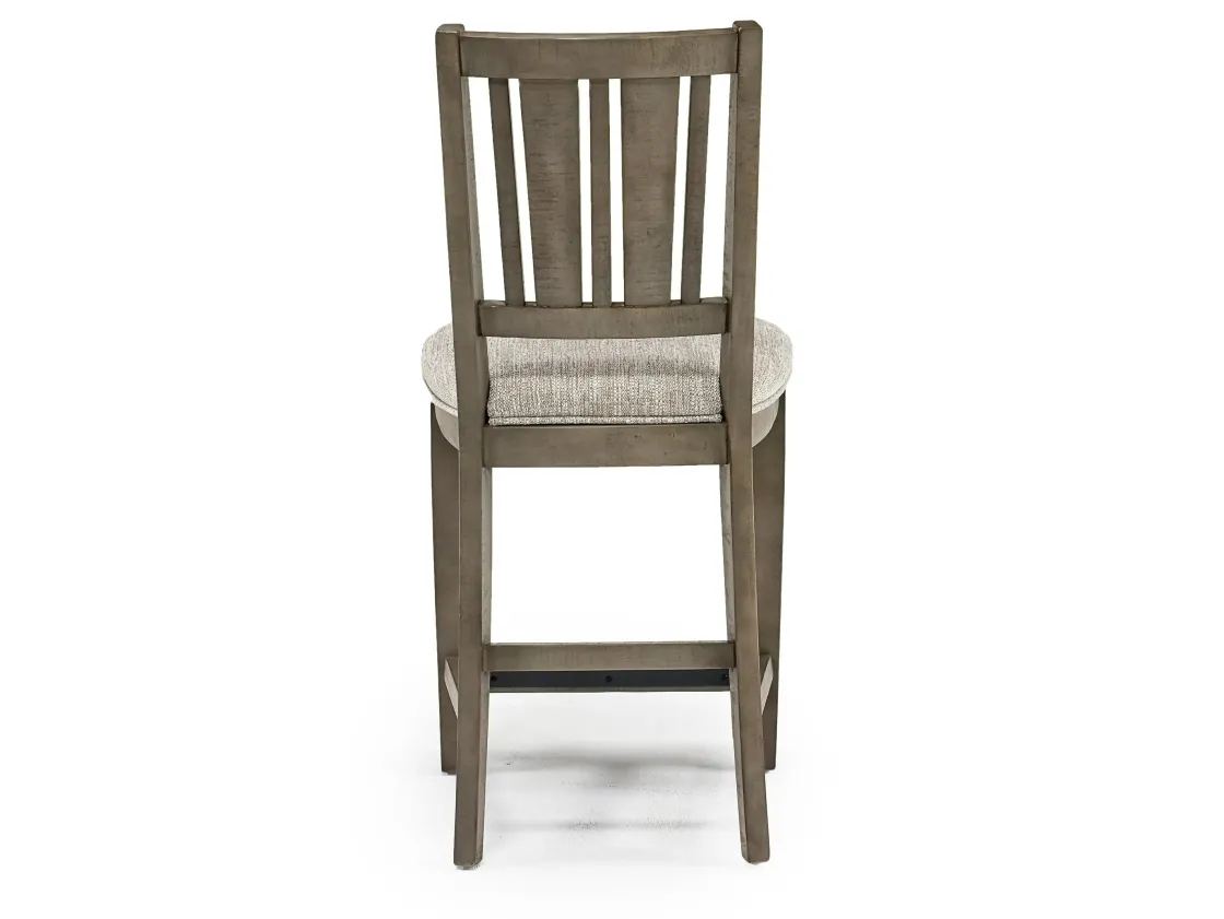 Mor Furniture Bay Creek Counter Height Stool In Graphite, V-Back