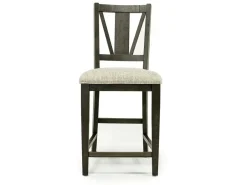 Mor Furniture Bay Creek Counter Height Stool In Graphite, V-Back