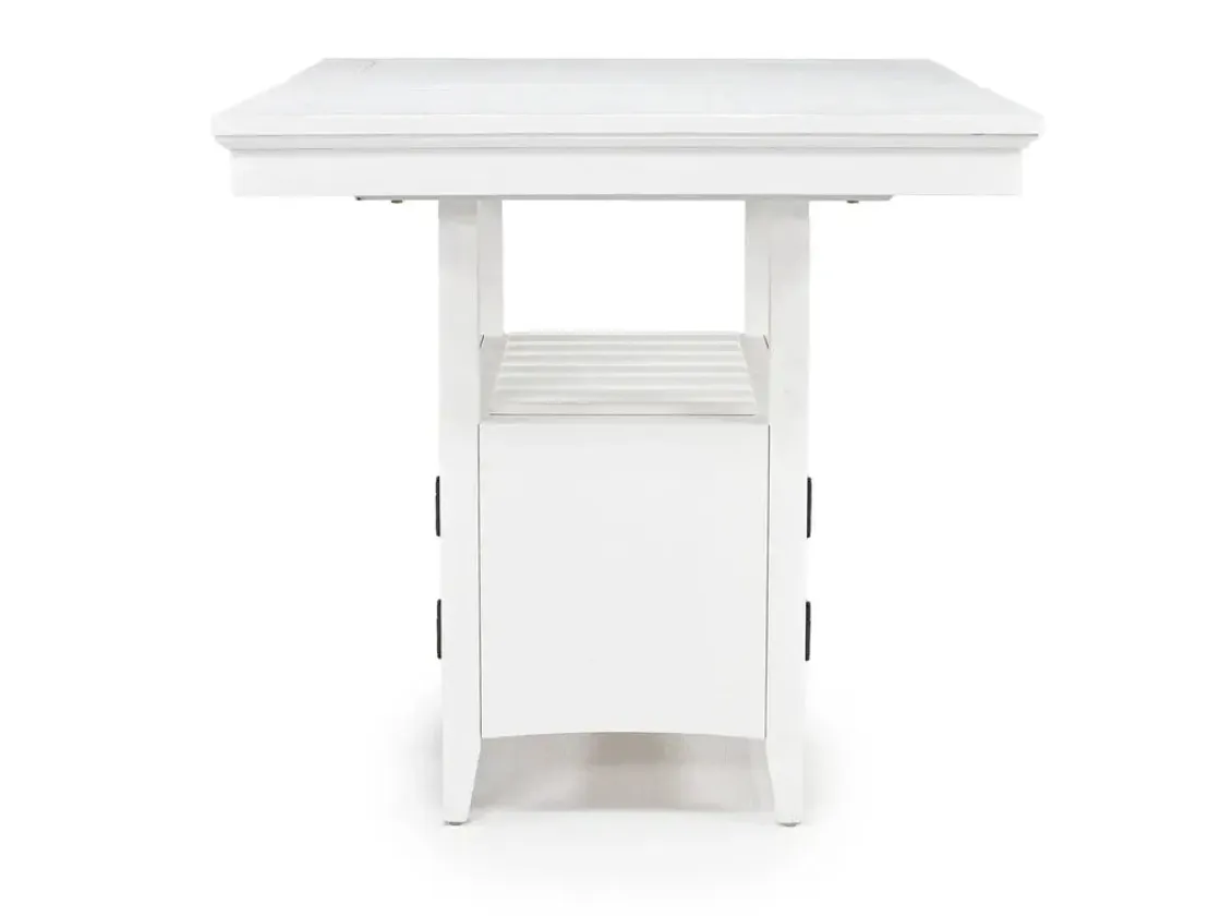 Mor Furniture Bay Creek Counter Height Extendable Dining Table In Light Gray