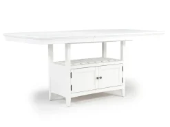 Mor Furniture Bay Creek Counter Height Extendable Dining Table & 4 Stools In Graphite