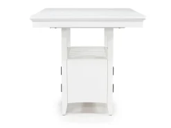 Mor Furniture Bay Creek Counter Height Extendable Dining Table & 4 Stools In Graphite
