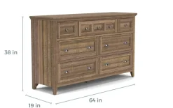Mor Furniture Bay Creek Dresser In Nutmeg