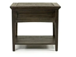 Mor Furniture Bay Creek End Table In Graphite, Rectangle
