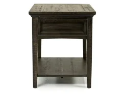 Mor Furniture Bay Creek End Table In Graphite, Rectangle